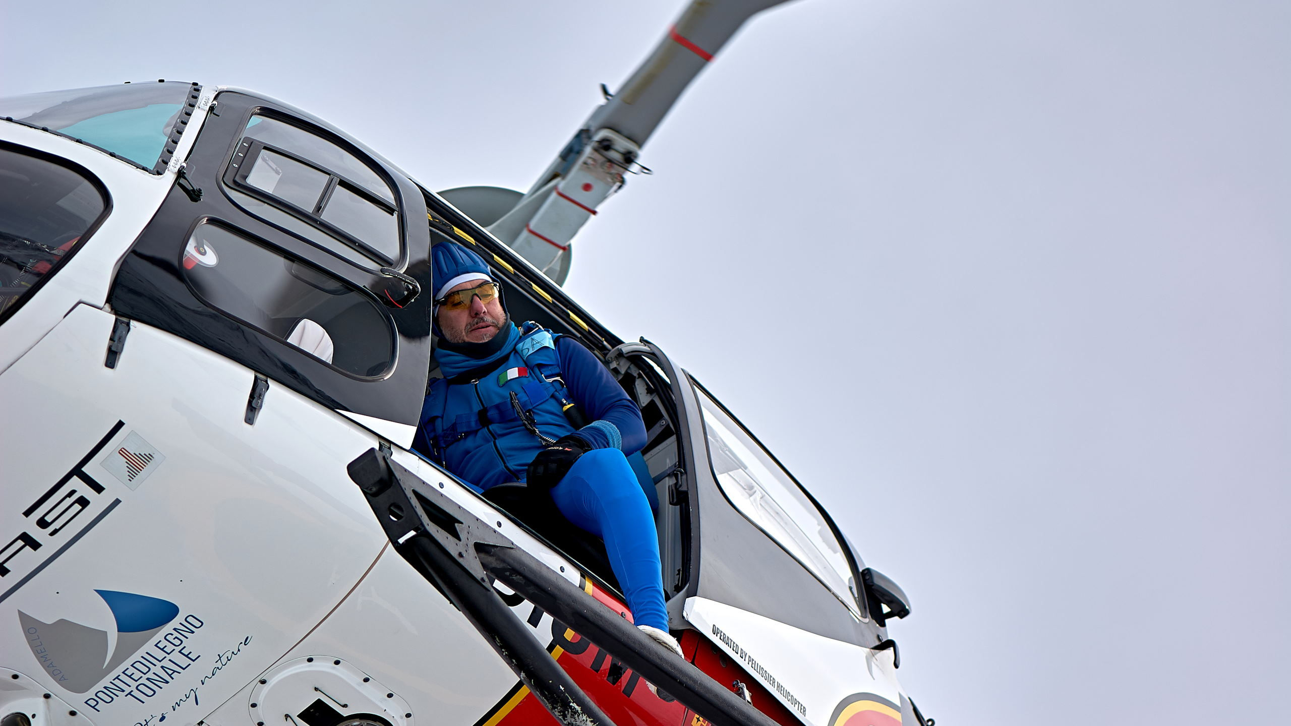 Helicopter over Tonale